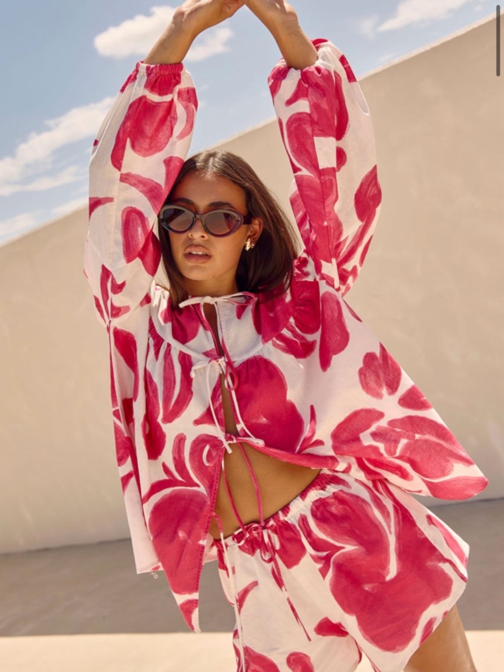 Mina Ada Floral Two-Piece Set